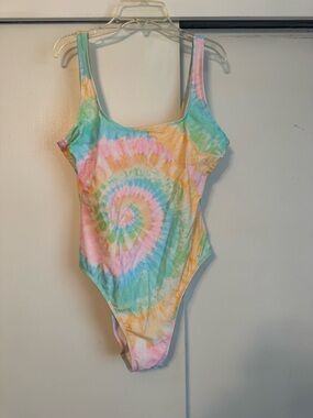 Stoney Clover Target Pastel Tie-Dye Scoop One-Piece - Pink, Blue, Green, Yellow